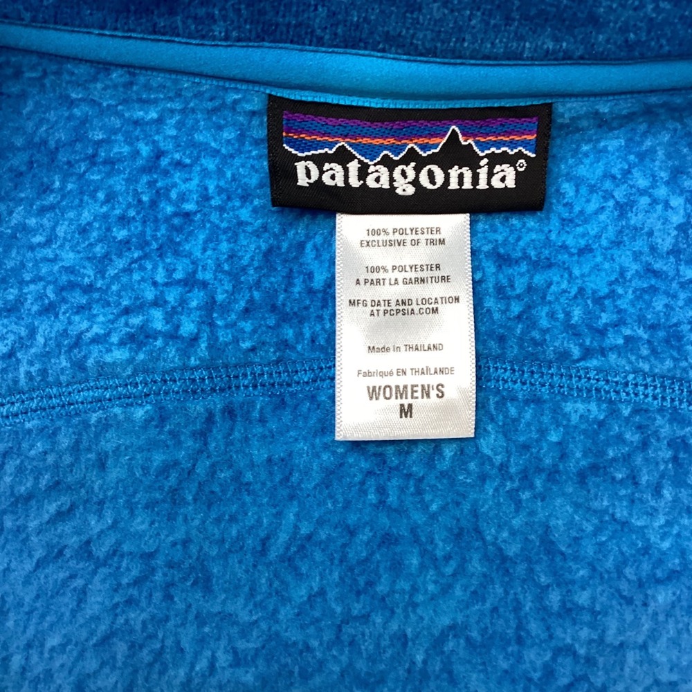 Patagonia Better Sweater Fleece Vest Womens Medium Blue Full Zip Heathered 25886 - Picture 5 of 7